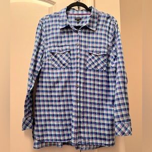 Talbots Plaid Top - Size XL
